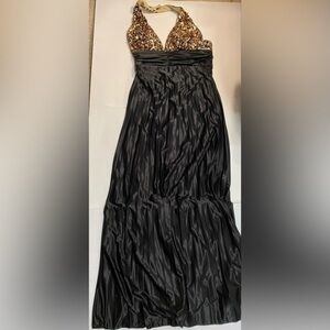 MASQUERADE PROM DRESS BLACK WITH SEQUEL TOP SIZE 11/12